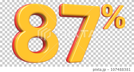Font With Number 3D Render Font With Number 3D Render 107488381