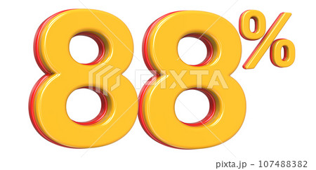 Font With Number 3D Render 107488382