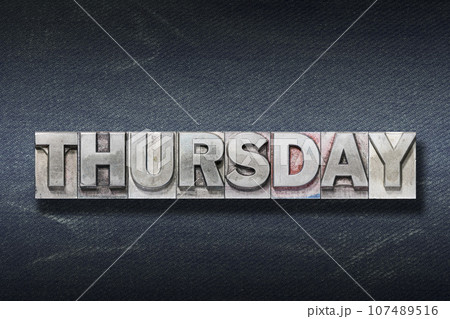 Thursday word den Thursday word den 107489516
