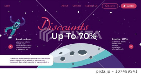 Discounts up to seventy percent, website page 107489541