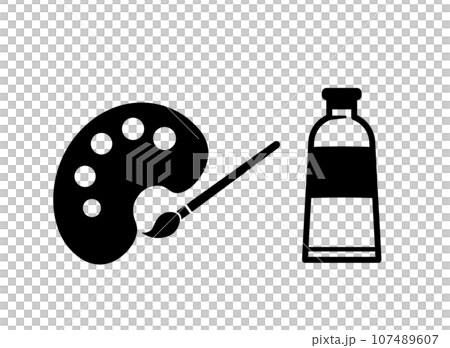 絵の具　アイコン 107489607