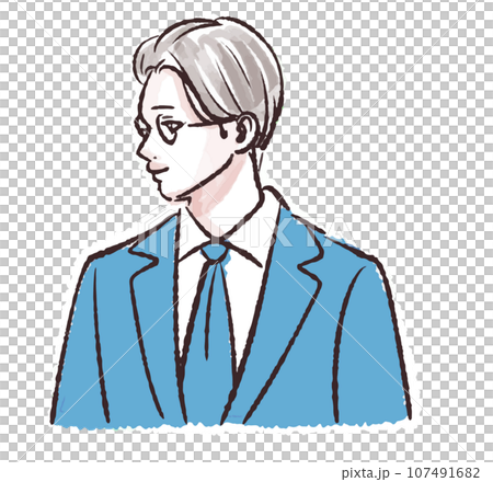 Illustration material of men 107491682
