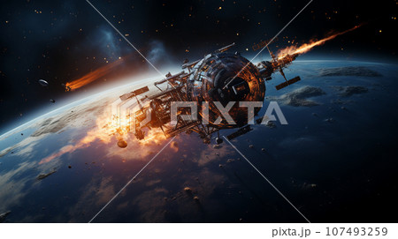 人工衛星への小天体（デブリ）衝突事故