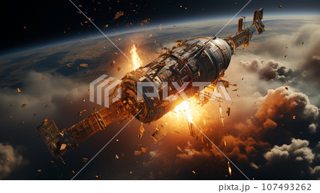 人工衛星への小天体（デブリ）衝突事故
