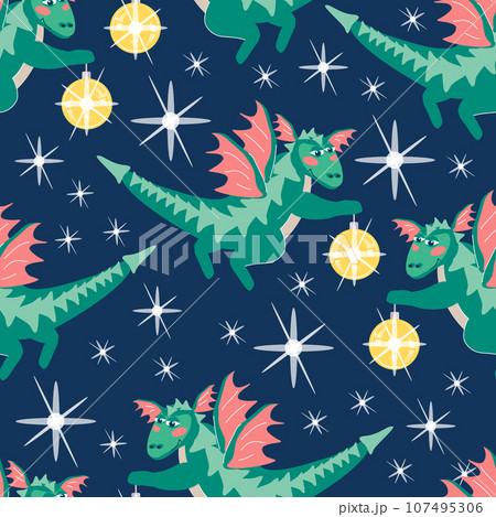 pattern dragons flying among the stars 107495306