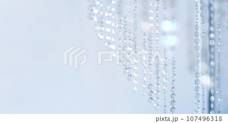 Beautiful winter holiday background with falling snow. 107496318