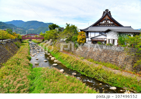吉城橋／荒城川より霞橋方面を望む(岐阜県飛騨市)【2023.9】 107496552