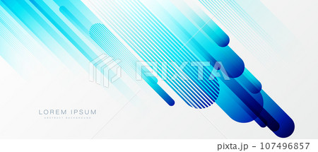Abstract blue diagonal geometric lines on white background. Modern graphic design elements. Futuristic concept. Horizontal banner template. Suit for poster, banner, brochure, cover, website, flyer Abstract blue diagonal geometric lines on white background. Modern graphic design elements. Futuristic concept. Horizontal banner template. Suit for poster, banner, brochure, cover, website, flyer 107496857