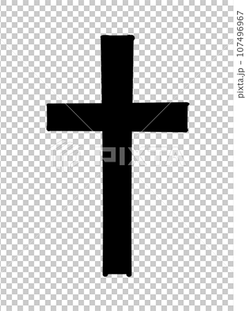 Cross silhouette illustration material Cross silhouette illustration material 107496967