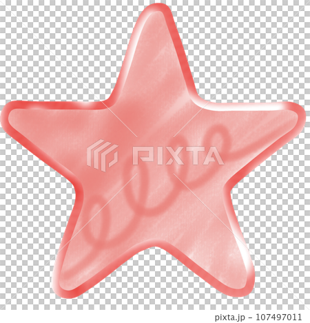minimal pink starのイラスト素材 [107497011] - PIXTA