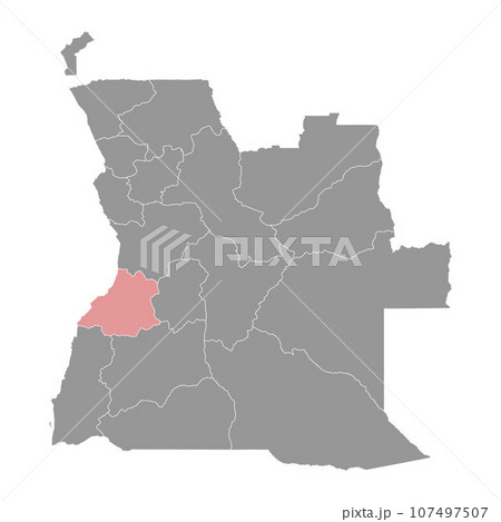 Benguela province map, administrative division of Angola. Benguela province map, administrative division of Angola. 107497507