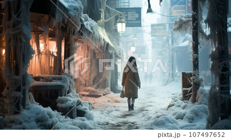大雪に見舞われた大都市東京