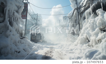 大雪に見舞われた大都市東京