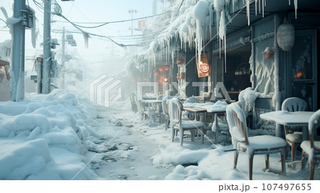 大雪に見舞われた大都市東京
