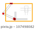 Mini Drafter use in engineering drawing. Vector Illustration 107498082