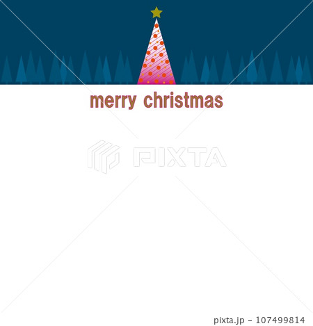 メリークリスマス クリスマスツリー ホワイトスペース メリークリスマス クリスマスツリー ホワイトスペース 107499814