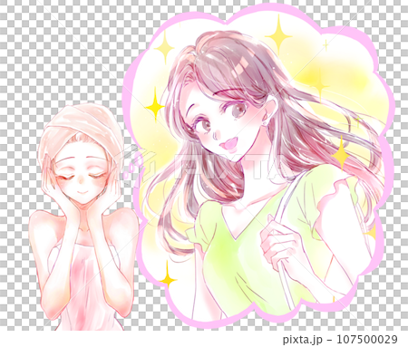 A woman wrapped in a bath towel. I admire beautiful women. 107500029