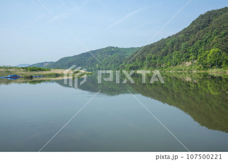 Bicycle path along the Seomjingang River Bicycle path along the Seomjingang River 107500221