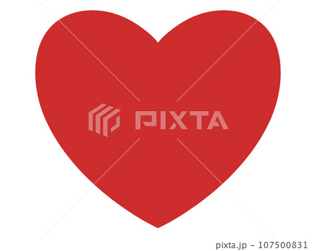 赤いハートのイラスト素材 赤いハートのイラスト素材 107500831