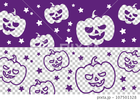 萬聖節南瓜和星星紫色條紋背景材料 萬聖節南瓜和星星紫色條紋背景材料 107501328