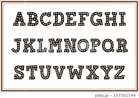 Versatile Collection of Skull Alphabet Letters for Various Uses 107501549