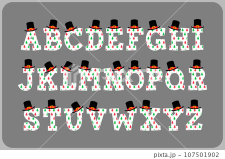 Versatile Collection of Christmas Tree Alphabet Letters for Various Uses Versatile Collection of Christmas Tree Alphabet Letters for Various Uses 107501902