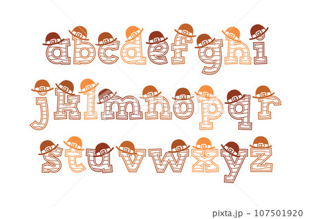 Versatile Collection of Cookie With Hat Alphabet Letters for Various Uses 107501920