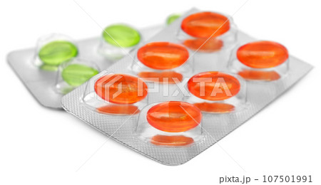 Vitamin e capsules in strips Vitamin e capsules in strips 107501991