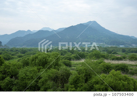 Bicycle path along the Seomjingang River 107503400