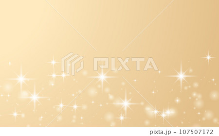 シャンパンゴールドのキラキラ背景 107507172
