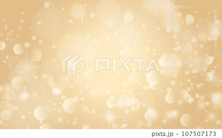 シャンパンゴールドのキラキラ背景 107507173
