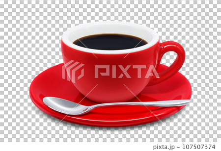 coffee drink illustration real 107507374