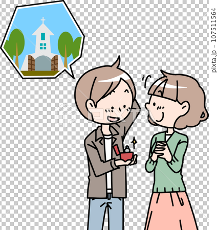 couple proposing 107511564