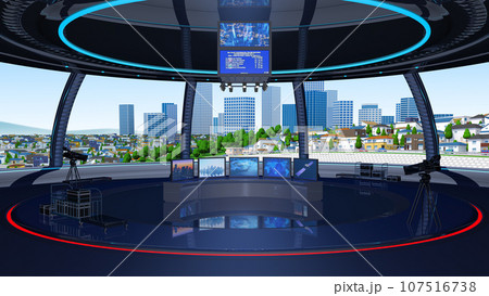 動画　配信背景　住宅　街　　BG SNS スペースルーム 107516738