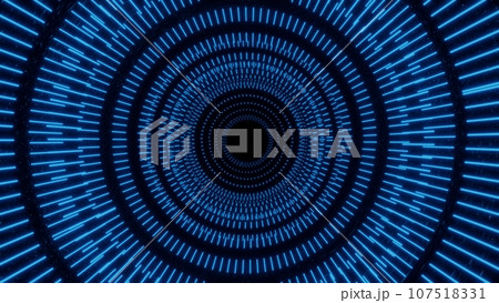 Vj abstract line tunnel across time, 3d rendering 107518331