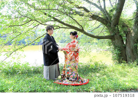 和装婚礼、和装フォトウエディング、色打掛ロケーション撮影、ブライダルフォト紋付袴 和装婚礼、和装フォトウエディング、色打掛ロケーション撮影、ブライダルフォト紋付袴 107519318