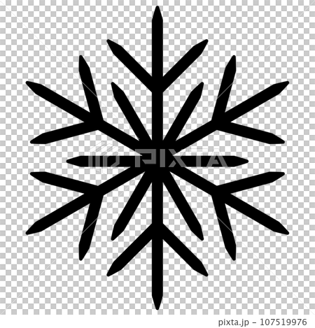Vector illustration of snowflake 107519976