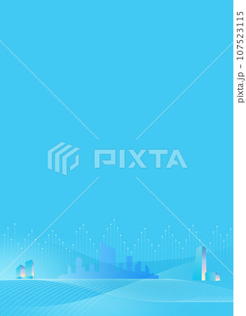 都市の青い抽象的な背景 都市の青い抽象的な背景 107523115