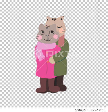 winter cats 107523458