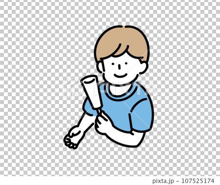 吃冰淇淋的男孩 吃冰淇淋的男孩 107525174