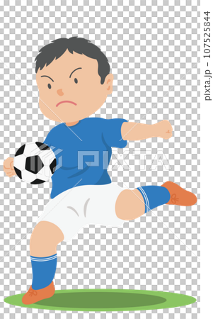 ボレーシュート　サッカー 107525844