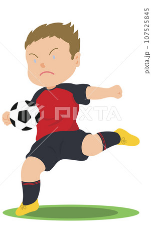 ボレーシュート　サッカー 107525845