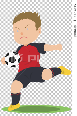 ボレーシュート　サッカー 107525845