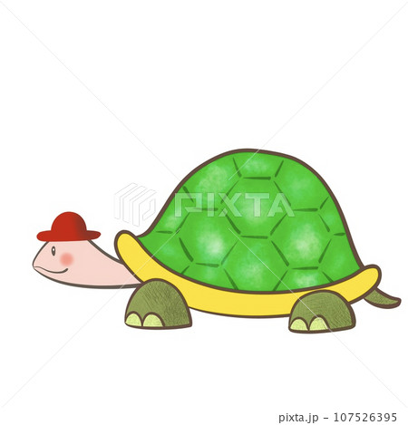 かわいいカメのイラスト かわいいカメのイラスト 107526395