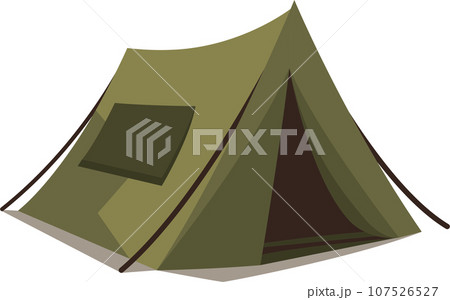 Camping Tent Vector Illustrations for Outdoor Camping Adventures 107526527