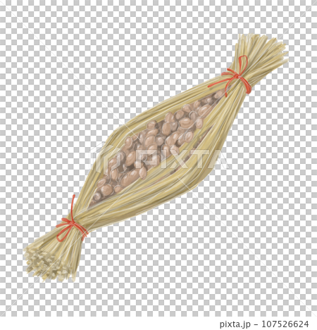 Illustration of straw natto Illustration of straw natto 107526624
