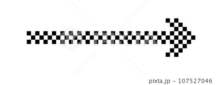 Black arrow pointing right. Arrow shape element. Vector Black arrow pointing right. Arrow shape element. Vector 107527046