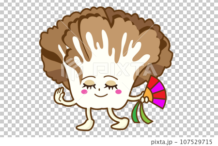 優雅に舞を舞う可愛いまいたけ 優雅に舞を舞う可愛いまいたけ 107529715