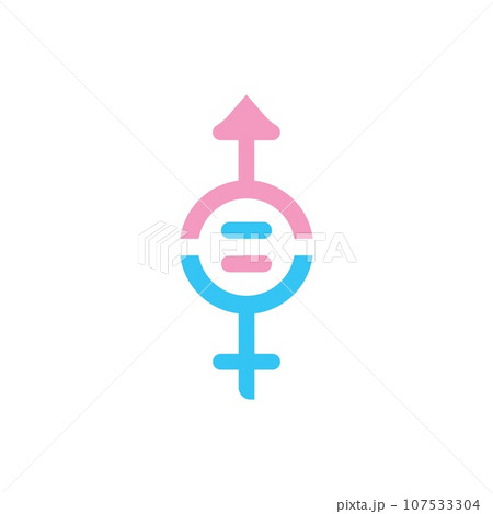 Gender equality symbol icon vector illustration Gender equality symbol icon vector illustration 107533304