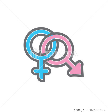 Gender equality symbol icon vector illustration 107533305